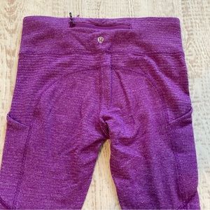 Lululemon Speed Tight IV Rulu Heathered Tender Violet Purple Size 4